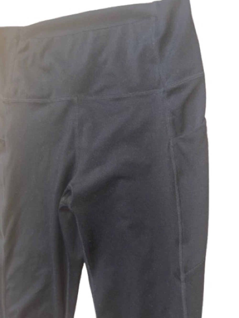 Fabletics High-Waist Black Active Leggings Large with Pockets - Picture 5 of 6